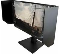 Parasol De Monitor De Computadora Anti-Reflejo, Capucha De Pantalla De Computadora De Escritorio, Panel Lateral De Protección De Privacidad, 24-27 Pulgadas Ajustable, Ángulo De Ajuste De 180 °