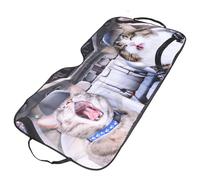 Parasol de Parabrisas de Coche Gato, Lámina de Aluminio | Diseño Bonito para Cristal Delantero, Instalación Sencilla y Guardado Fácil, Accesorio para Automóvil