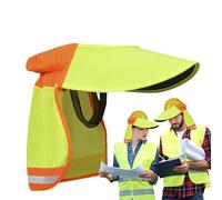 Parasol de seguridad para casco, protección solar para casco,Protector solar para el cuello de alta visibilidad - Visera y protector solar para el cuello de alta visibilidad, sombrero de seguridad tra