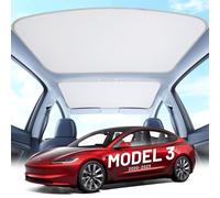 Parasol de techo mejorado para Tesla Model 3 2019-2023 [protección solar sin caída] Parasol de techo de vidrio con aislamiento térmico para Tesla Model 3, accesorios 2019 ~ 2023, interior gris