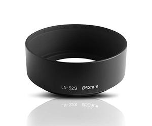 Parasol del Objetivo. Lens Hood. para Lentes con Longitud Focal de 35mm y Mayores. para Canon Sony Nikon Fujifilm Olympus Pentax Leica Samsung Panasonic Tamron Sigma (52mm)