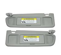 Parasol Delantero para Parabrisas De Coche, Color Gris/Beige, con Espejo Cosmético, para Civic 2006 2007 2008 2009 2010 2011 1/2 Unidades Viseras Parasol Visera Interior(1Pair Grey)