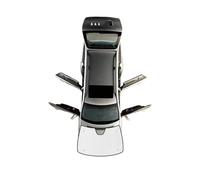 Parasol Delantero y Trasero para VW para Sharan 7N 2010-2022, Protector Solar Ventana, Parasol Delantero y Trasero Coche Parasol Ventana(Front Windshield)