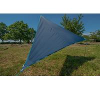 Parasol doblado azul oscuro/rv azul claro