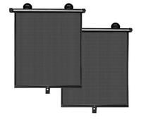 Parasol enrollable retr ctil autom tico para ventana de coche, bloquea el deslumbramiento y el calor, 2 unidades