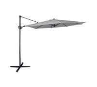 Parasol excéntrico ø300 cm mástil aluminio color gris aktive garden