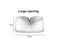 Parasol grande para parabrisas de coche, tipo B, tipo paraguas, para verano, tela aislante del calor