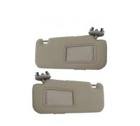 Parasol gris beige con espejo de cortesía 7432002640B1 compatible con Toyota Corolla 2007-2013 7432002711 accesorios for coche(Beige A Pair)