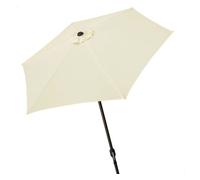 Parasol hexagonal 250 cm color crema mástil aluminio aktive garden