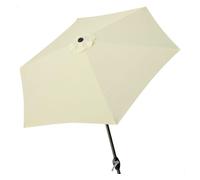 Parasol hexagonal 300 cm color crema mástil aluminio aktive garden