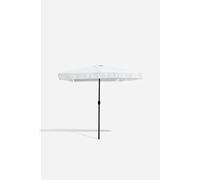 PARASOL JARDÍN 2X3M BLANCO CON POSTE DE ALUMINIO 38X1MM - IDEAL PARA EXTERIORES Y PATIOS