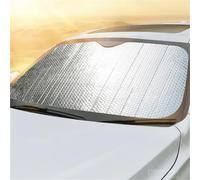 Parasol Lateral Coche Parasol Plegable para Parabrisas Coche 140cm Cubierta Visera Reflector Bloque Protector Anti UV Transpirable Portátil Pantalla Gratis(Ytqd130-60)