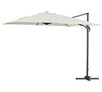 Parasol lateral de jardín en aluminio - sun 3 - cuadrado - 3 x 3 m - crudo