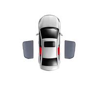 Parasol Luna De Coche Parasol Magnético Coche para Cayenne 2019-2023 2024, Marco De Parabrisas Delantero, Cortina, Parasoles para Ventanas Laterales Traseras(2PCS Rear)