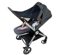 Parasol para asientos de coche infantiles, Doona y cochecitos (tamaño mediano). Parasol universal ajustable con transparente. Tu bebé verá el mundo y estará protegido. por IntiMom