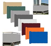 Parasol para balcón, 90 x 400 cm, para espacios al aire libre, jardín, protección contra miradas, ideal para patios y balcones