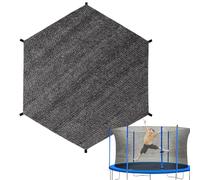Parasol para cama elástica, 6 pies, 8 pies, 10 pies, 12 pies, 14 pies, cubierta de sombra para cama elástica, red de toldo para tienda de campaña, protección solar para patio trasero y parque infantil