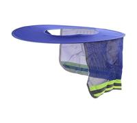 Parasol para casco con protector para el cuello, ala ancha, protector solar para casco duro, plegable, malla de alta visibilidad, visera de accesorios para casco duro