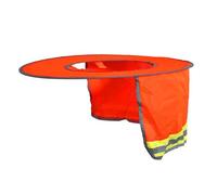 Parasol para casco con protector para el cuello, ala ancha, protector solar para casco duro, plegable, malla de alta visibilidad, visera para el cuello