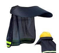 Parasol Para Casco Duro - Malla De Poliéster Transpirable Ajuste Universal | Protector Solar Para El Cuello, Accesorios Para Casco Con Tira Reflectante | Cubierta De Visera Ligera Y Aislante Del Calor