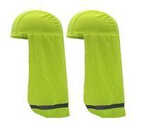 Parasol para casco duro, protector de cuello de poliéster, tira reflectante de seguridad, forro de secado rápido con amplia cobertura, protección UV, trabajo al aire libre, senderismo, construcción