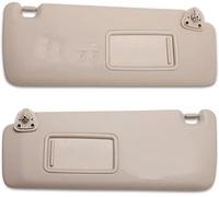 Parasol para Coche, Lado Izquierdo del Conductor Y Derecho, para Highlander (2004, 2005, 2006, 2007, 74320-48260-A0, 74310-48220-A0)(Beige,One Pair)