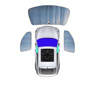 Parasol para Coche para Benz para Viano para Vito para Extra-Largo 2003~2014 2004 Parasol para tragaluz de Coche Protector para Parabrisas(3PCS)