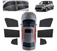 Parasol para Coche para KIA Soul 2014 2015 2016 2017 2018,Parasol Coche Lateral Magnétic,para Boquear los Rayos UV y el Calor Protege del Sol,Side Window 6PCS