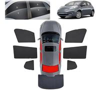 Parasol para Coche para Nissan Leaf 2010 2011 2012 2013 2014 2015 2016 2017,Parasol Coche Lateral Magnétic,para Boquear los Rayos UV y el Calor Protege del Sol,Full Set 7PCS