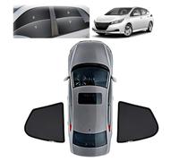 Parasol para Coche para Nissan Leaf 2018 2019 2020 2021 2022 2023 2024 2025,Parasol Coche Lateral Magnétic,para Boquear los Rayos UV y el Calor Protege del Sol,Rear Triangular Window 2PCS
