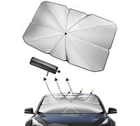 Parasol para Coche Parabrisas Interior Universal- Paraguas Plegable para automóvil, Anti UV Rayos y Aislamiento Térmico, para la Mayoría de Coches y SUV (1-125cm*110cm*65cm)
