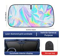 Parasol para Coche, Parasol Portátil que Bloquea Fuerte y los Rayos UV, la Decoración Interior del Vehículo, Cubierta de Aislamiento Térmico para Ventana Delantera