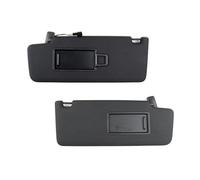 Parasol para Coche VW Touran L 2017, Gris/Negro, Delantero Izquierdo y Derecho, con Espejo de Maquillaje, 2 Unidades (Negro)