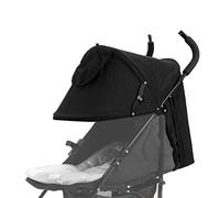 Parasol para cochecito de bebé, parasol universal para cochecito de bebé, parasol universal para silla de paseo sin capucha, extensible y ajustable