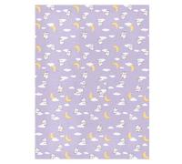 Parasol para cochecito de bebé, resistente al viento, funda de red para asiento de coche, protege del polvo y la nieve, animales traviesos, vaca, morado pastel