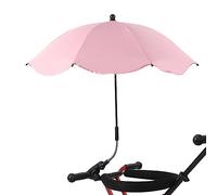 Parasol para cochecito universal, anti UV 50+, sombrilla para cochecito Bebe, parasol con pinza ajustable y brazo 360 °, para cochecito, bicicleta, silla ruedas, silla playa