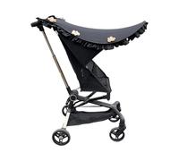 Parasol para cochecitos de bebé, protección solar, elegante, resistente al viento con función arqueada para actividades al aire libre, toldo apto para viajes