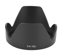 Parasol para Lente, EW-78D Parasol para Lente con Montura ABS Adecuado para Lente EF-S 18-200Mm F / 3.5-5.6 Is Elimina la luz y el deslumbramiento no deseados Durante la iluminación de Fondo, la