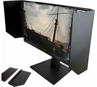 Parasol para Monitor de computadora de Escritorio, ángulo Ajustable, Cobertura Total, Protector de luz para Monitor portátil, Panel Lateral sombreado para Juegos de Oficina