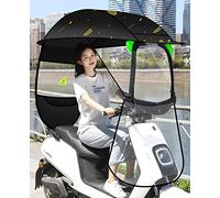Parasol para motocicleta eléctrica, toldo transparente para scooter, protección contra el viento y la lluvia, paraguas universal para coches eléctricos