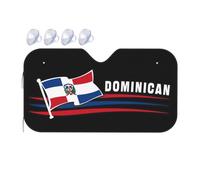 Parasol para Parabrisa Plegable Protección Solar para El Parabrisas Protección Rayos UV Paraguas Luna De Coche Universal para Todoterreno Furgonetas SUV Bandera Vintage Y De República Dominicana M