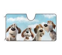 Parasol para Parabrisa Protección Rayos UV Protección Solar para El Parabrisas Plegable Paraguas Luna De Coche Universal para Furgonetas Camión SUV Familia De Petit Basset Griffon Vendeen S