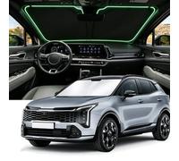 Parasol para parabrisas compatible con Kia Sportage 2023-2025, 4 capas, ajuste personalizado, plegable, protector de visera para ventana delantera, bloquea los rayos UV y mantiene tu coche fresco