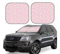 Parasol para parabrisas de coche, moderno, caballero, blanco, rosa, plegable, para automóvil, SUV, parasol para interior de coche, ofrece protección completa