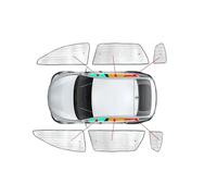 Parasol Para Parabrisas De Coche Para XPENG G6 2024 2025 2026, Protección UV, Cortina Para Ventanilla Lateral, Alfombrilla Para Visera. Parasol Parasoles(4 puertas)