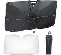 Parasol para Parabrisas de Coche, Parasol Plegable Que No Bloquea El Espejo Retrovisor, Protección UV, Plegable y Fácil de Instalar, para La Mayoría De Los Coches, SUV, MPV y Camionetas