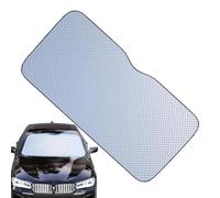 Parasol para Parabrisas de Coche - Película de Aluminio Panel Aislante de Doble Cara de 130x60 cm | Escudo térmico Reflectante Marco Plegable, Bloqueo UV, Control térmico, Protector de enfriamient