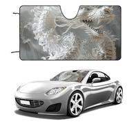 Parasol para parabrisas de coche, sedán, SUV, camión, universal, reflectante, para ventanas delanteras, plegable, bloquea los rayos UV y mantiene el interior fresco, 55 pulgadas
