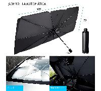 Parasol para Parabrisas de Coche Tipo Paraguas, Protector Solar Plegable para Parabrisas Delantero, Bloqueo UV y Anti , Sombrilla para Auto SUV Camioneta.130X70CM