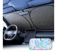 Parasol para Parabrisas Delantero Compatible con Volvo EX90 2023 2024, Paraguas Visera Plegable para Parabrisas Delantero Protección UV Accesorios,145 * 80cm